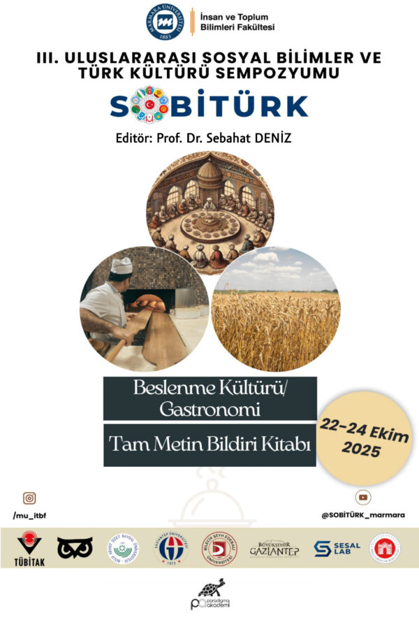 III.ULUSLARARASI SOSYAL BİLİMLER VETÜRK KÜLTÜRÜ SEMPOZYUMU Beslenme Kültürü/Gastronomi Tam Metin Bildiri Kitap